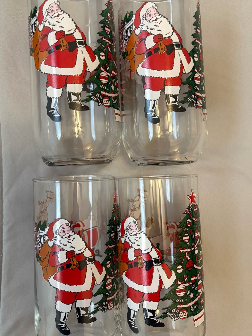 1970’s Christmas Glasses